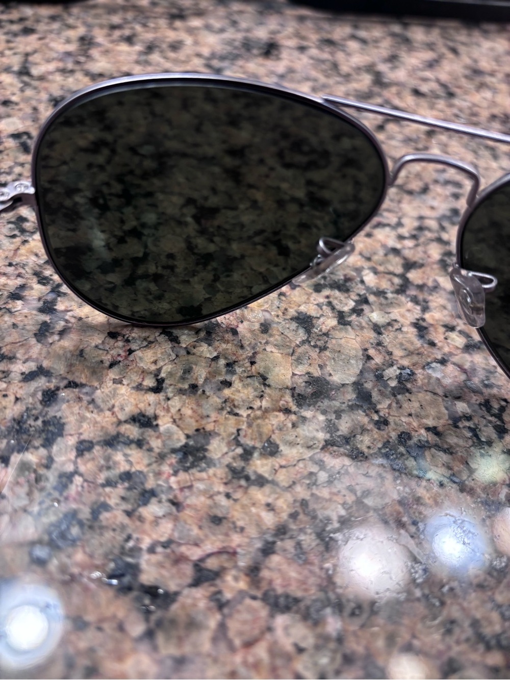 Ray-Ban Aviator Sunglasses - Silver Frame - Picture 4 of 11
